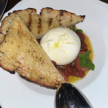 Contessa - Boston - fresh burrata with tomatoes and grilled crostini - Italian Near Me - Boston, Massachusetts Contessa - Boston - fresh burrata with tomatoes and grilled crostini - Italian Near Me - Boston, Massachusetts