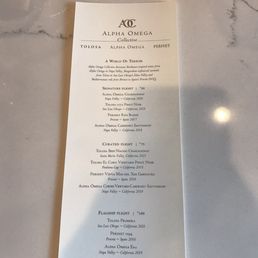 The menu The menu