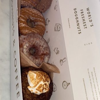 Sidecar Doughnuts & Coffee - Butter and salt. Dulce de Leche churro. Saigon cinnamon crumble. Lemon poppy seed. Smores. - Donuts Near Me - Costa Mesa, California Sidecar Doughnuts & Coffee - Butter and salt. Dulce de Leche churro. Saigon cinnamon crumble. Lemon poppy seed. Smores. - Donuts Near Me - Costa Mesa, California