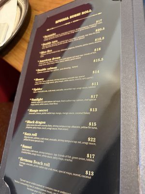 Menu photo 2 Sora Sushi Hermosa Beach, CA Menu photo 2 Sora Sushi Hermosa Beach, CA