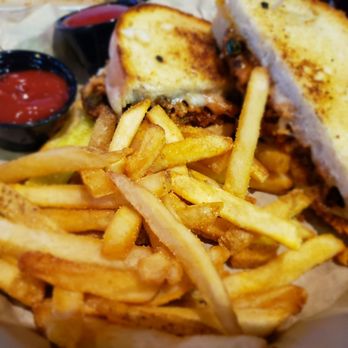 Crooked Pint Ale House - Sloppy Joe sandwich and Fries - Pubs Near Me - Onalaska, Wisconsin