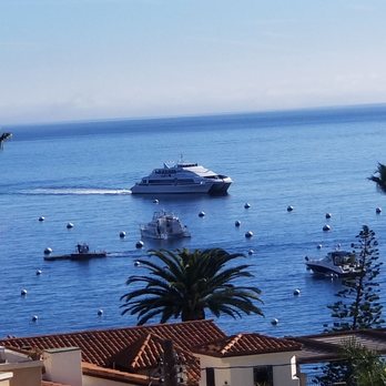 Aurora Hotel - View from large window on landing of stairs - Hotels Near Me - Avalon, California