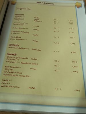 Menu photo 3 Restaurant Haus Hainstein Eisenach, TH Menu photo 3 Restaurant Haus Hainstein Eisenach, TH