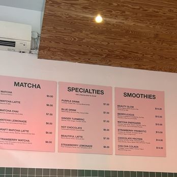 Cha Cha Matcha - Menu - Coffee & Tea Near Me - New York, New York Cha Cha Matcha - Menu - Coffee & Tea Near Me - New York, New York