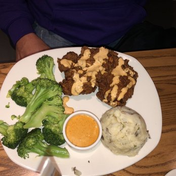 Outback Steakhouse - The actual plate #2 bloomin fried chicken - Steakhouses Near Me - Colonial Heights, Virginia