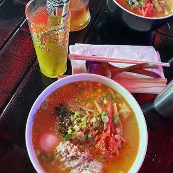 Underbelly - Mango margarita , passion fruit whisky drink (forgot the name), and chicken ramen = DELICIOUSSSS - Bars Near Me - San Diego, California Underbelly - Mango margarita , passion fruit whisky drink (forgot the name), and chicken ramen = DELICIOUSSSS - Bars Near Me - San Diego, California