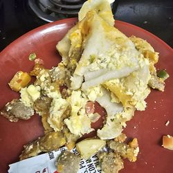 Raley's - Tortilla to filling ratio on the breakfast burrito. One bite was taken then burrito was torn apart. Grade A scam
