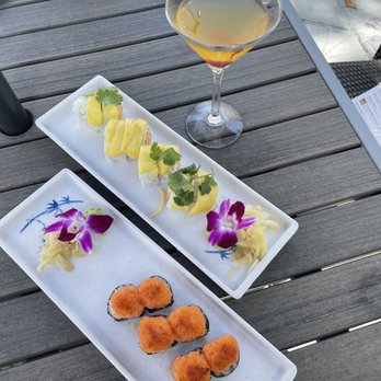 Blu Sushi - McGregor - Volcano, mango tango roll, pear martini - Sushi Bars Near Me - Fort Myers, Florida Blu Sushi - McGregor - Volcano, mango tango roll, pear martini - Sushi Bars Near Me - Fort Myers, Florida