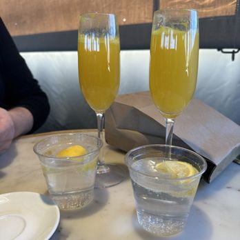 Mille - Mimosas and sparkling water - French Near Me - Santa Fe, New Mexico