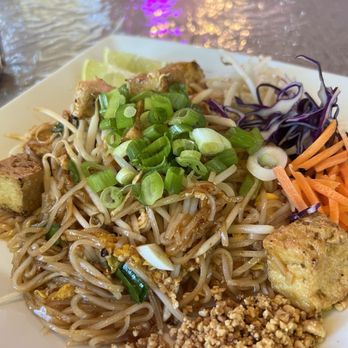 Sno Thai Café - House Pad Thai with Fried Tofu - Thai Near Me - Snoqualmie, Washington Sno Thai Café - House Pad Thai with Fried Tofu - Thai Near Me - Snoqualmie, Washington