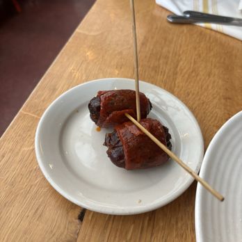 Cafe Ba-Ba-Reeba! - Chorizo Wrapped Medjool Date & Manchego Cheese - Spanish Near Me - Chicago, Illinois Cafe Ba-Ba-Reeba! - Chorizo Wrapped Medjool Date & Manchego Cheese - Spanish Near Me - Chicago, Illinois