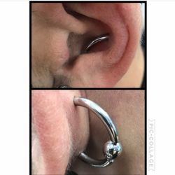 A New Dimension Tattoo - Healed piercing by Retro