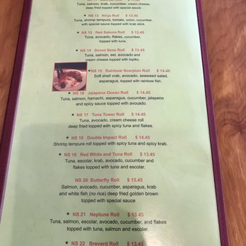 Nippon Thai - Menu - Thai Near Me - Satellite Beach, Florida