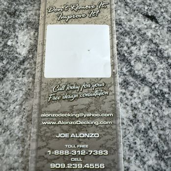 Alonzo Deck Resurfacing - Decks & Railing Near Me - Rancho Cucamonga, California Alonzo Deck Resurfacing - Decks & Railing Near Me - Rancho Cucamonga, California