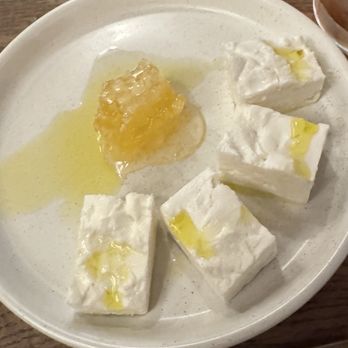 Zaytinya - Mythology Feta with honeycomb very exquisite combination! - Greek Near Me - Culver City, California Zaytinya - Mythology Feta with honeycomb very exquisite combination! - Greek Near Me - Culver City, California