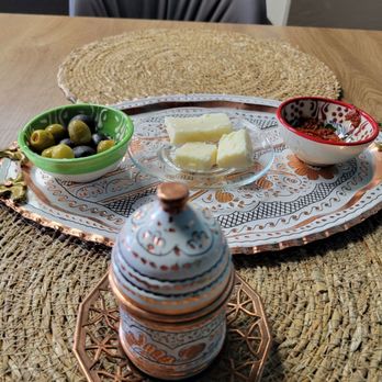 Antalya Delights & Cafe - Breakfast Platter olives, cheese and Turkish Paste - Desserts Near Me - Rocklin, California
