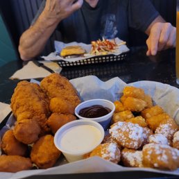 a man eating a meal