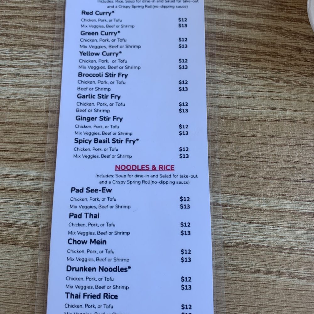 Thai Thai Restaurant - Lunch menu - Thai Near Me - Bishop, California Thai Thai Restaurant - Lunch menu - Thai Near Me - Bishop, California