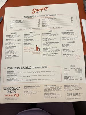 Menu photo 3 Snooze, an A.M. Eatery Tucson, AZ Menu photo 3 Snooze, an A.M. Eatery Tucson, AZ