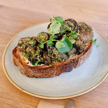 Two Hands - mushroom toast - Cafes Near Me - New York, New York Two Hands - mushroom toast - Cafes Near Me - New York, New York