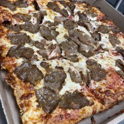 Ray's Pizza - Sicilian Pizza with meatballs added