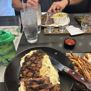 DP Jackson Steakhouse - Blackened steak Alfredo was amazing ! - Steakhouses Near Me - North Canton, Ohio
