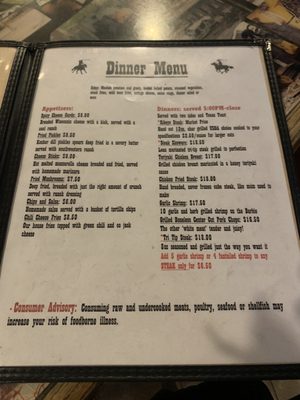 Menu photo 2 Grand Old West Kremmling, CO Menu photo 2 Grand Old West Kremmling, CO