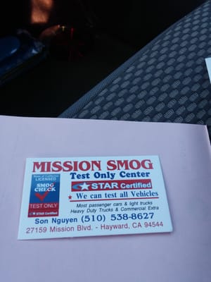 MISSION SMOG TEST ONLY - Updated January 2026 - 14 Photos & 106