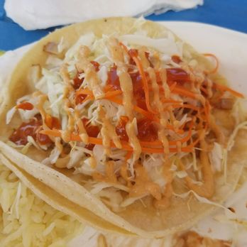 El Rey Del Mar - Ono fish taco...other one was already eaten! - Mexican Near Me - Kapaa, Hawaii