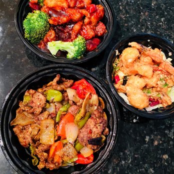 Shanghai Lounge - Cumin Lamb, General Tso 's Chicken & Sea Salt Prawns!...All Thumbs Up!! - Asian Fusion Near Me - Washington, DC, District of Columbia