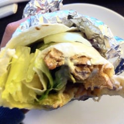 Wrap mit Gyros, das eigentlich ein Sandwich sein sollte. ;)