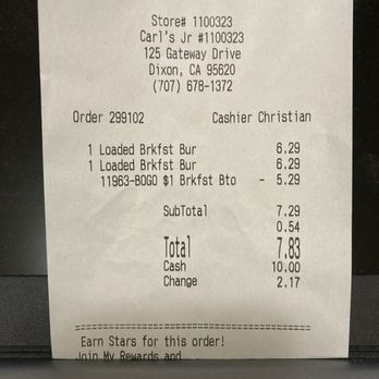 Carl's Jr - Fast Food Near Me - Dixon, California