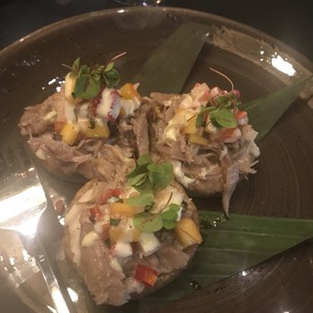 La Cosecha Mexican Table - Duck sopes, the duck was a bit salty in its own but otherwise wonderful - New Mexican Cuisine Near Me - New Braunfels, Texas
