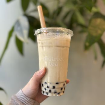 District Tea - Mung Bean Latte - Bubble Tea Near Me - San Francisco, California