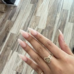 Polished Nail Bar & Spa - Gel x ( medium) with OPI Put it in Neutral