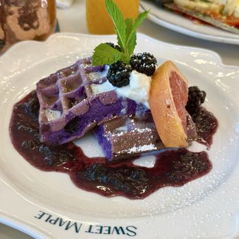 Sweet Maple - Blueberry Waffle! - Breakfast & Brunch Near Me - Cupertino, California Sweet Maple - Blueberry Waffle! - Breakfast & Brunch Near Me - Cupertino, California