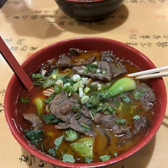 Spice C - Sliced Beef Noodle Soup Spicy Szechuan - Chinese Near Me - Philadelphia, Pennsylvania