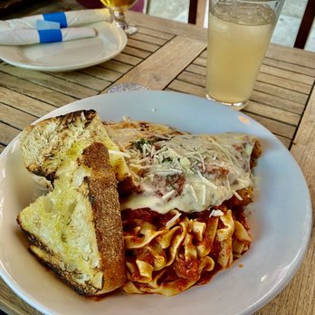 The Pomeroy - Smoked Mozzarella Chicken Parm with fresh fettuccine - New American Near Me - Astoria, New York The Pomeroy - Smoked Mozzarella Chicken Parm with fresh fettuccine - New American Near Me - Astoria, New York