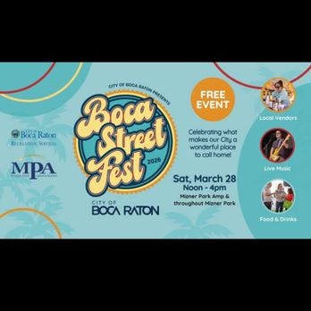 Boca Street Fest - Sign of event - Festivals Near Me - Boca Raton, Florida