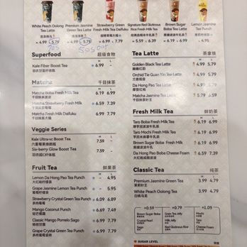 Auntea Jenny - Menu - Bubble Tea Near Me - Irvine, California