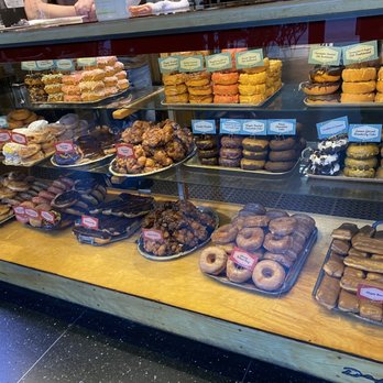 Top Pot Doughnuts - Beautiful doughnut case - Bakeries Near Me - Seattle, Washington