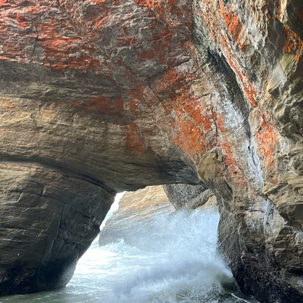 Devils Punchbowl State Natural Area - The entrance to punchbowl is small but water really roars in - Parks Near Me - Otter Rock, Oregon Devils Punchbowl State Natural Area - The entrance to punchbowl is small but water really roars in - Parks Near Me - Otter Rock, Oregon