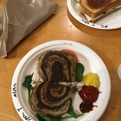 The Cafe @ The Hop - Tuna melt on rye spinach tomato no cheese