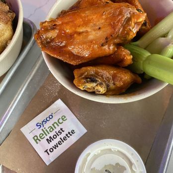 Chx Shop - The house spicy wings with buffalo sauce and house ranch - Chicken Shop Near Me - Cameron Park, California