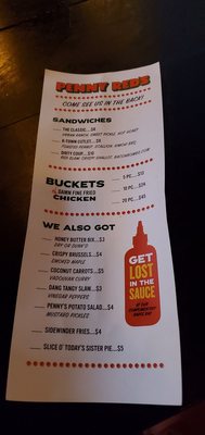 Menu photo 7 Penny Red's Detroit, MI