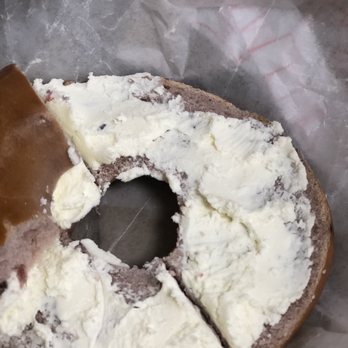 Slims Bagels and Bialys - a half eaten bagel - Bakeries Near Me - New York, New York Slims Bagels and Bialys - a half eaten bagel - Bakeries Near Me - New York, New York