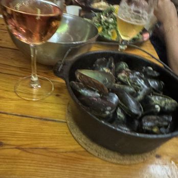St. Arnold's Mussel Bar - Mussels St Arnold's and a glass of rose - Belgian Near Me - Washington, DC, District of Columbia St. Arnold's Mussel Bar - Mussels St Arnold's and a glass of rose - Belgian Near Me - Washington, DC, District of Columbia