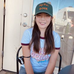 Joshua Tree Rock Shop - Appropriate hat!