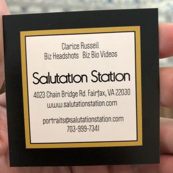 Salutation Station - Business card - Session Photography Near Me