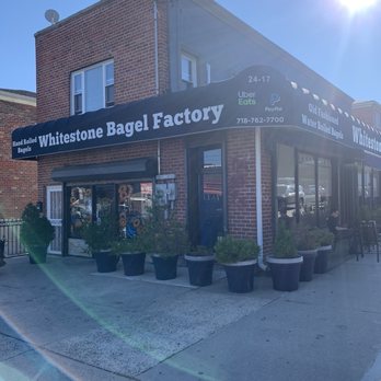 Whitestone Bagel Factory - Store front - Bagels Near Me - Whitestone, New York Whitestone Bagel Factory - Store front - Bagels Near Me - Whitestone, New York